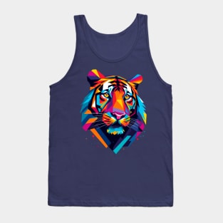 Majestic Tiger Head Pop Art Tank Top